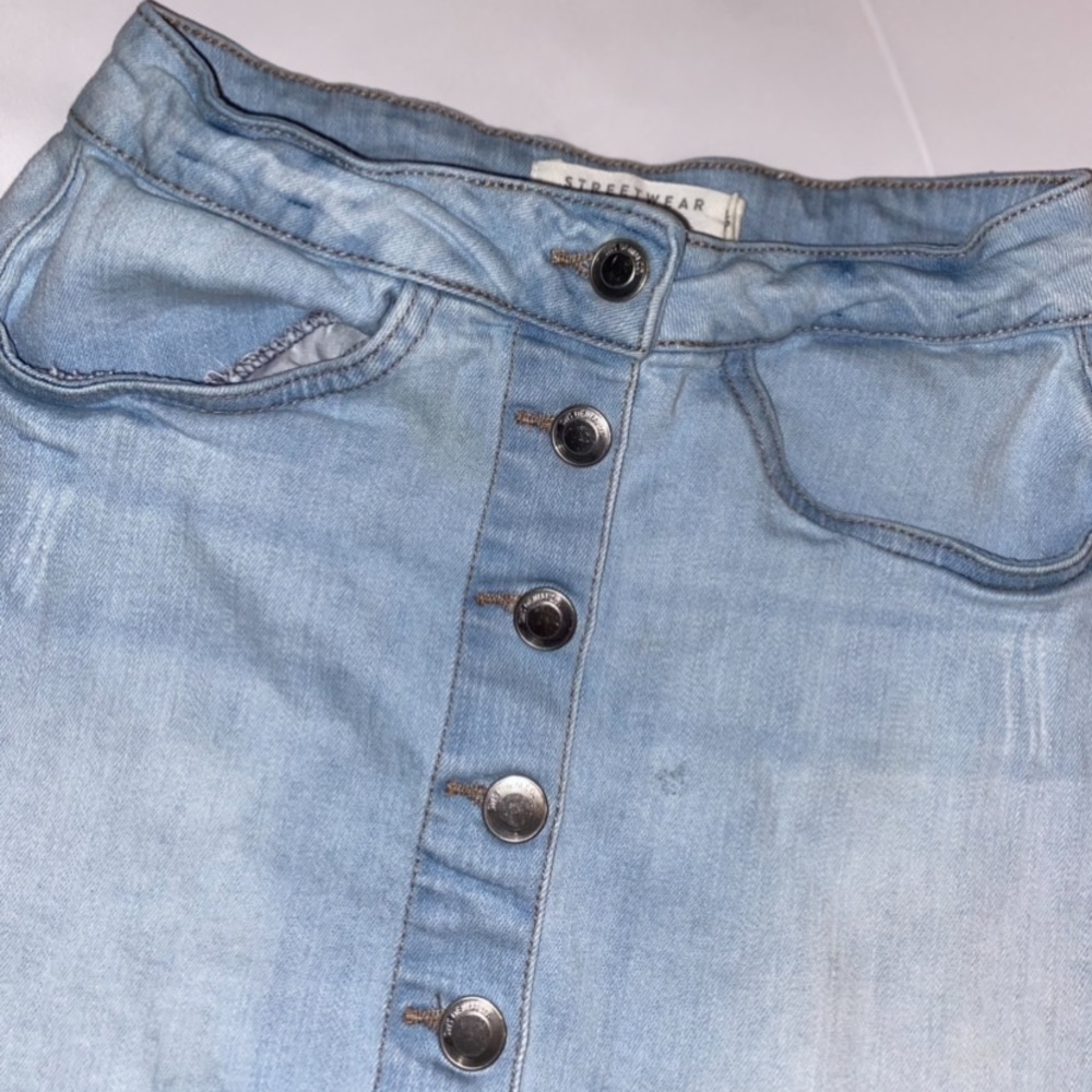 Streetwear Society Jean Mini Skirt - Picture 4 of 9